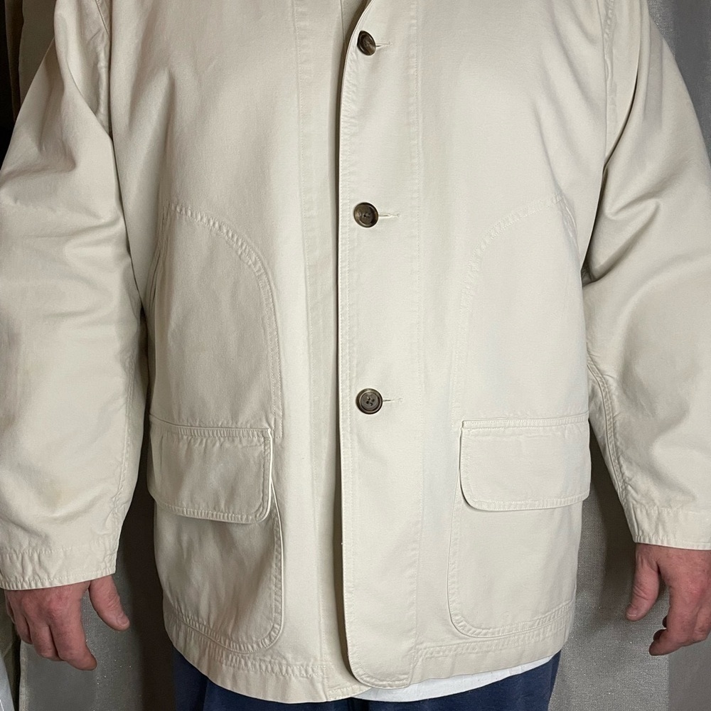 Vintage 1990s Polo Ralph Lauren Cream Chore Jacket Sz Extra large‌‌‌‌‌‌‌‌‌‌‌‌
